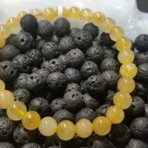 Gold And Copper Rutile Bracelet