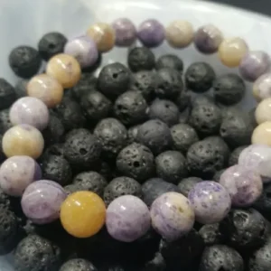 Charoite Flower Bracelet
